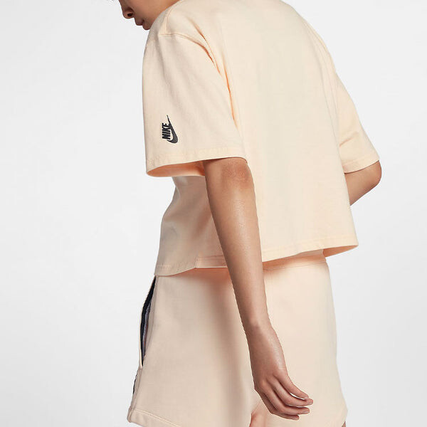 Футболка lab collection casual sports short sleeve t-shirt Nike, бежевый — фото 4