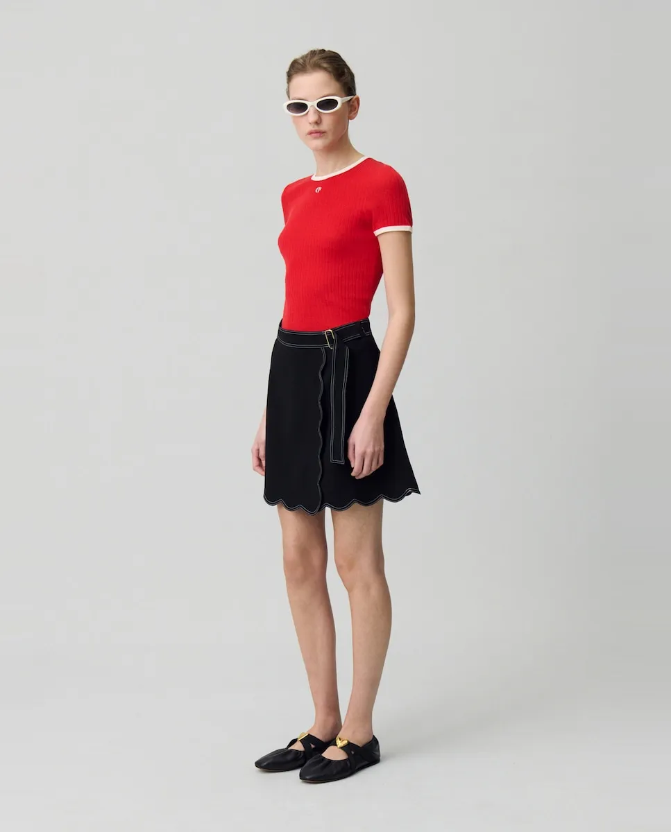 

Короткая юбка типа парео Claudie Pierlot, черный