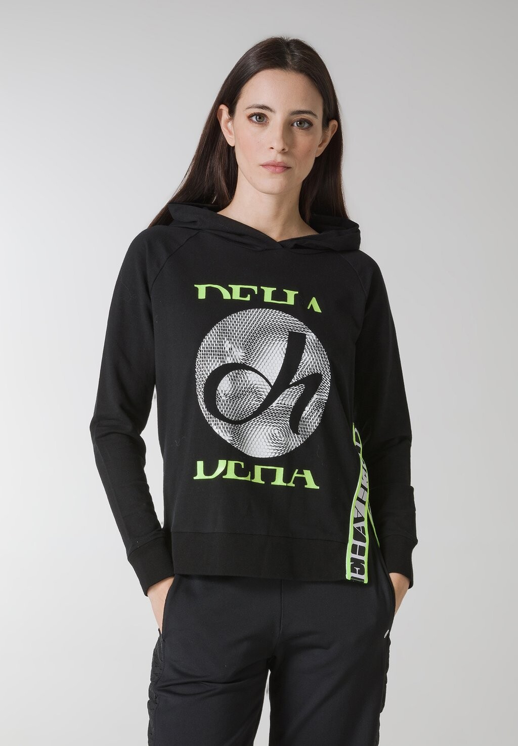 

Толстовка с капюшоном LOGO BANDS Deha, черный