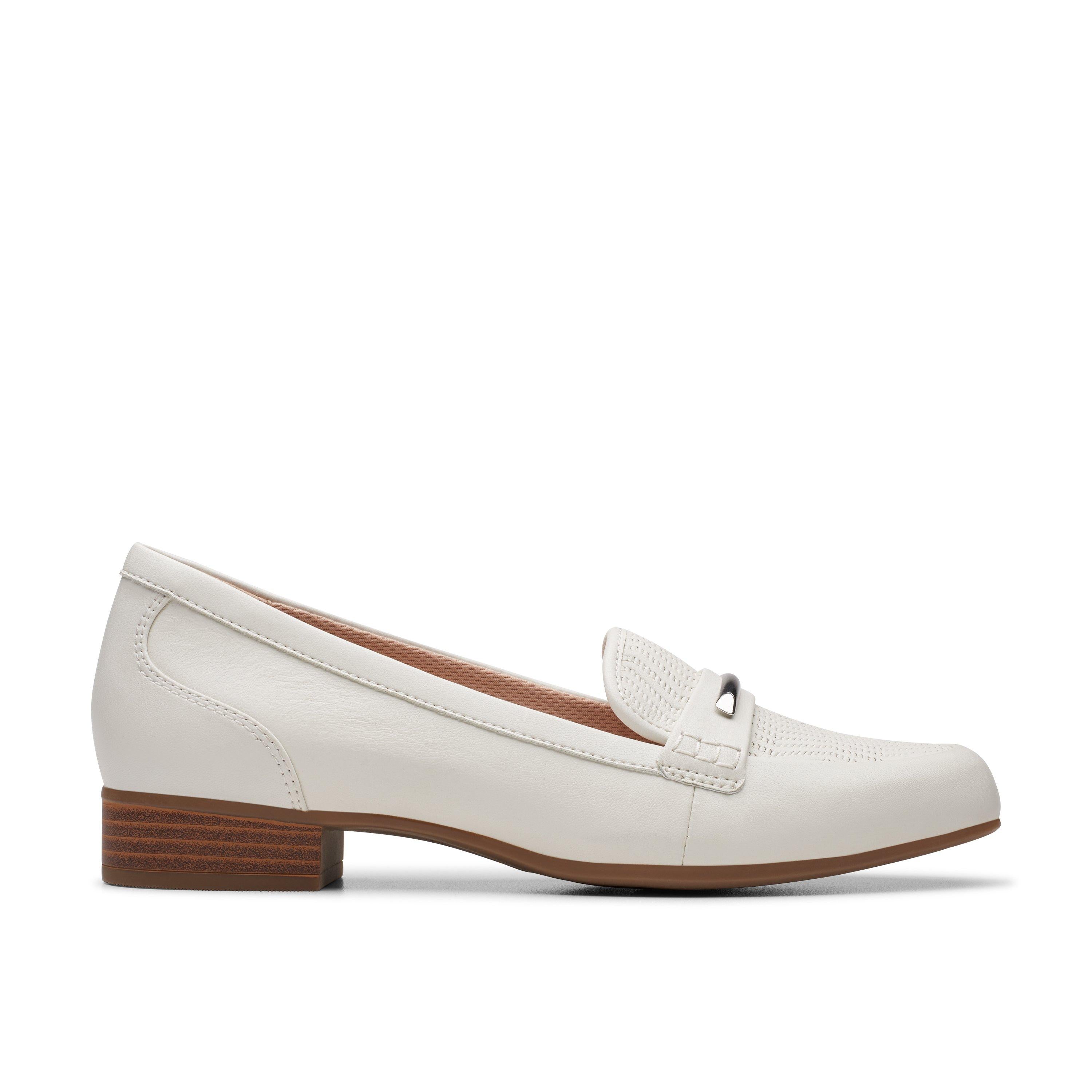 Классические туфли Clarks Juliet Aster в белой коже