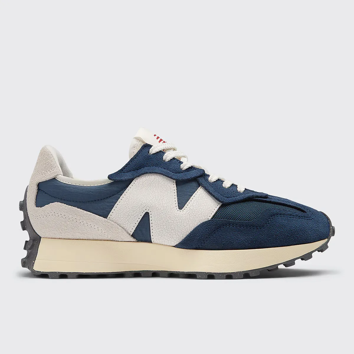 

Повседневные кроссовки унисекс 327 New Balance, темно-синий/белый