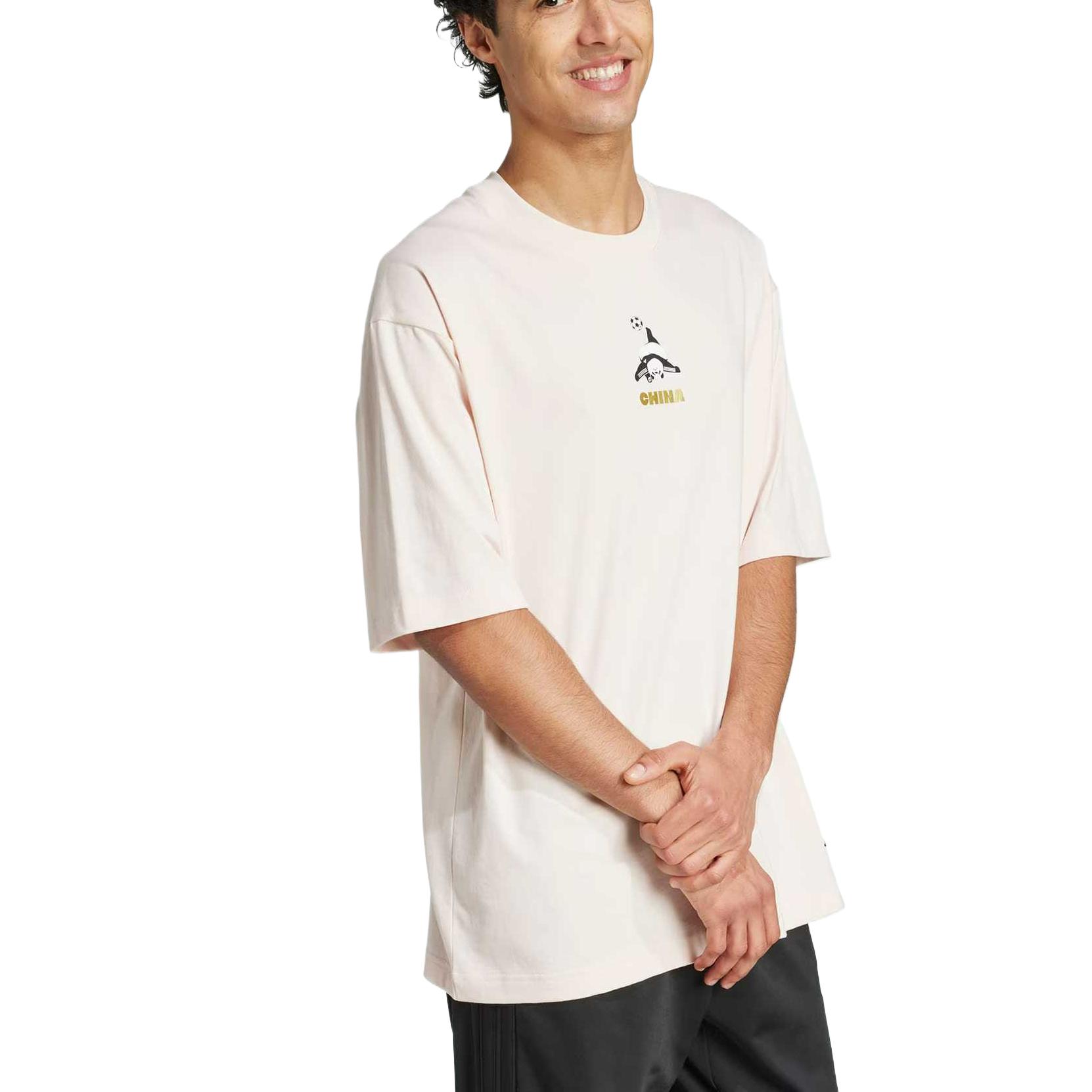 Футболка M PANDA GOAL T Unisex Wonder Quartz Adidas, Wonder Quartz — фото 4