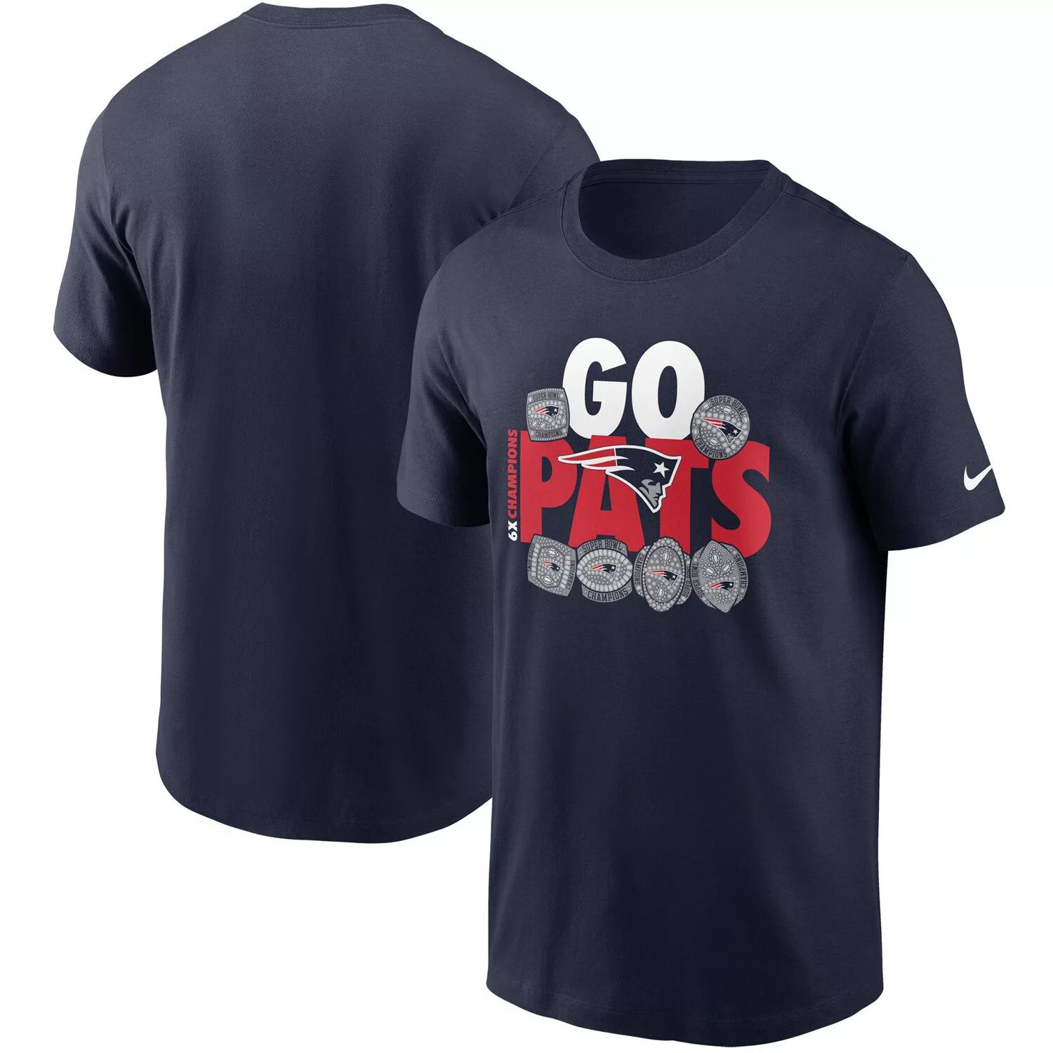 

Мужская темно-синяя футболка Nike New England Patriots Hometown Collection 6x, Синий, Мужская темно-синяя футболка Nike New England Patriots Hometown Collection 6x