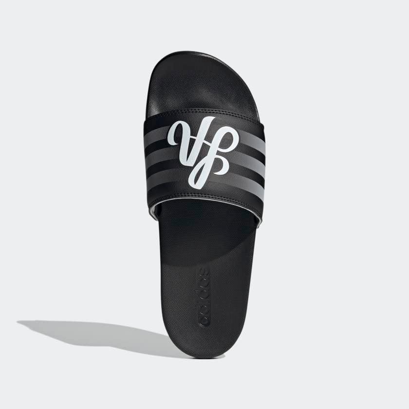 Мужские сандалии adidas Adilette Comfort, белый/черный — фото 2