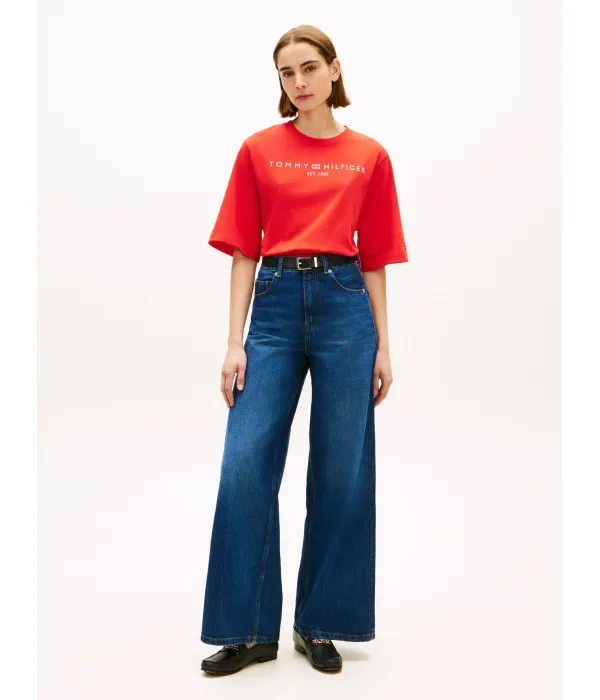 Футболка loose fit Tommy Hilfiger, красный — фото 2