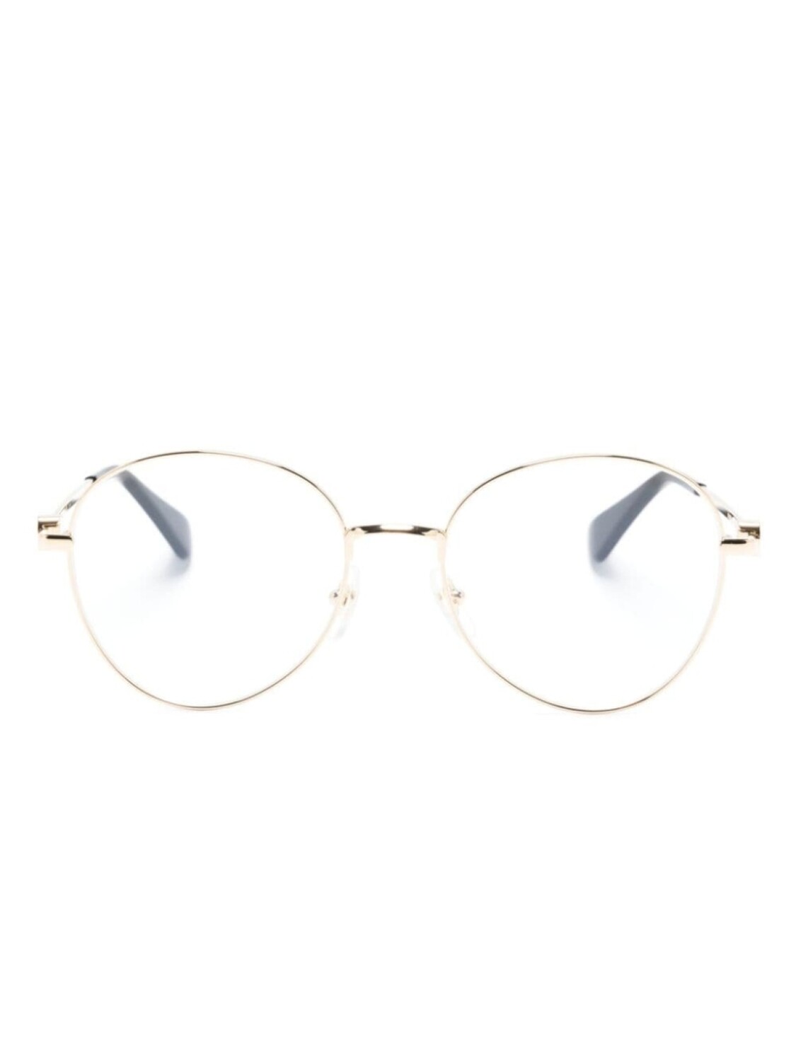 

Cartier Eyewear logo-engraved round-frame glasses, золотистый