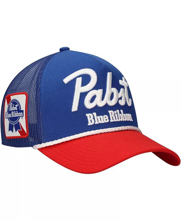 

Мужская синяя А-образная рамка с синей лентой Pabst и регулируемой шляпой Rope Trucker Lids, синий