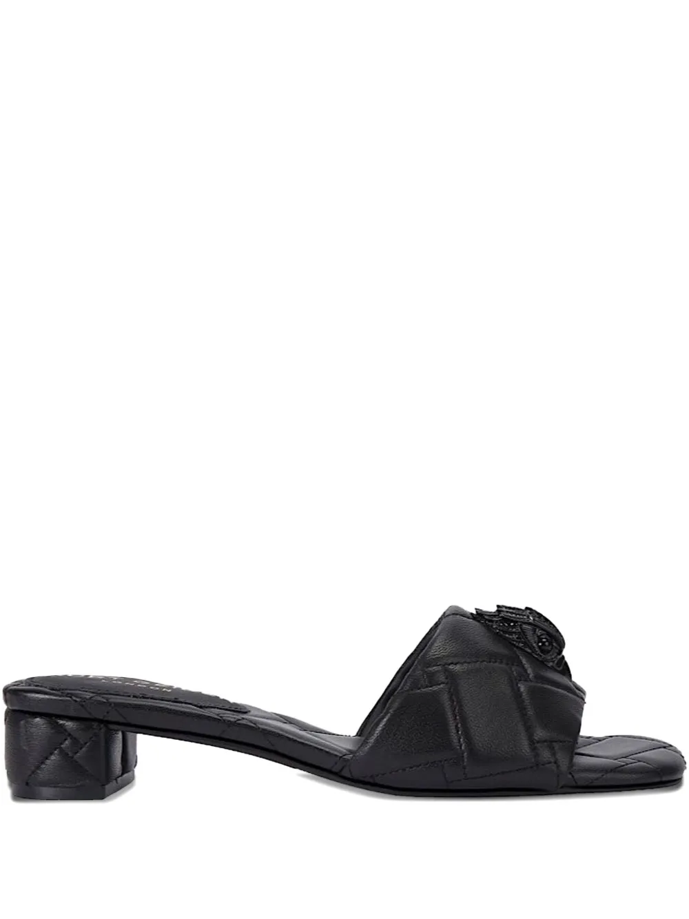 Стеганые украшенные сандалии Kurt Geiger London, черный