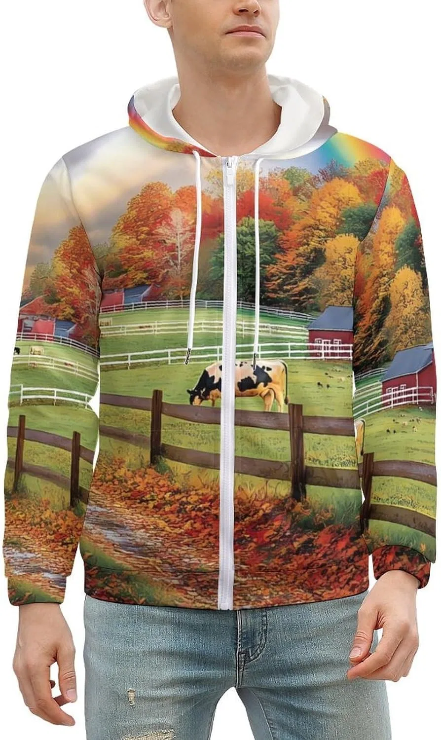 Мужская худи молния, мягкая, Fit, без бренда, Style — фото 2