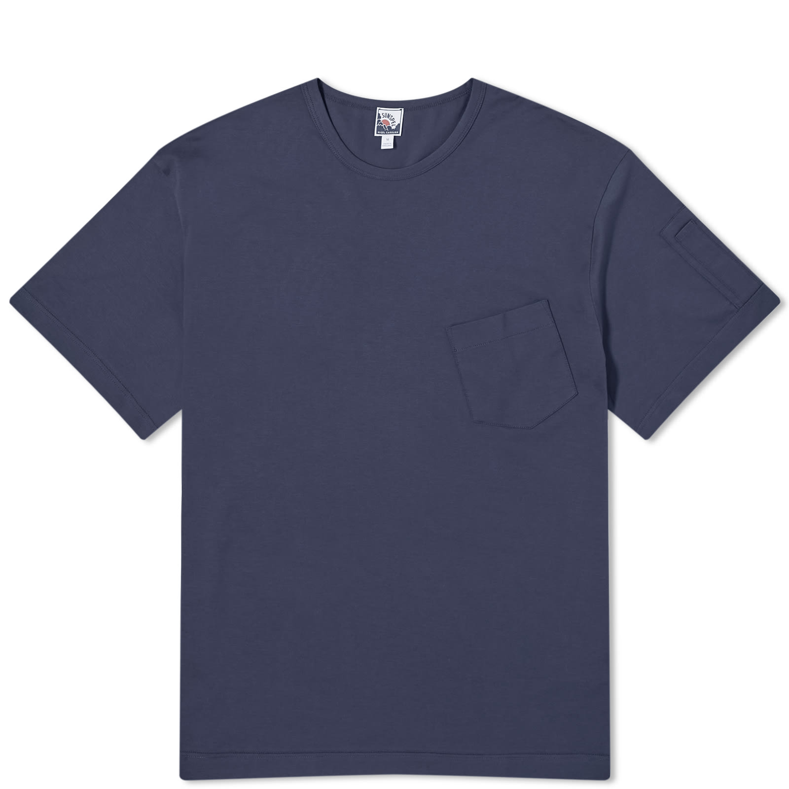 

Футболка Sunspel X Nigel Cabourn Pocket T-Shirt, темно-синий