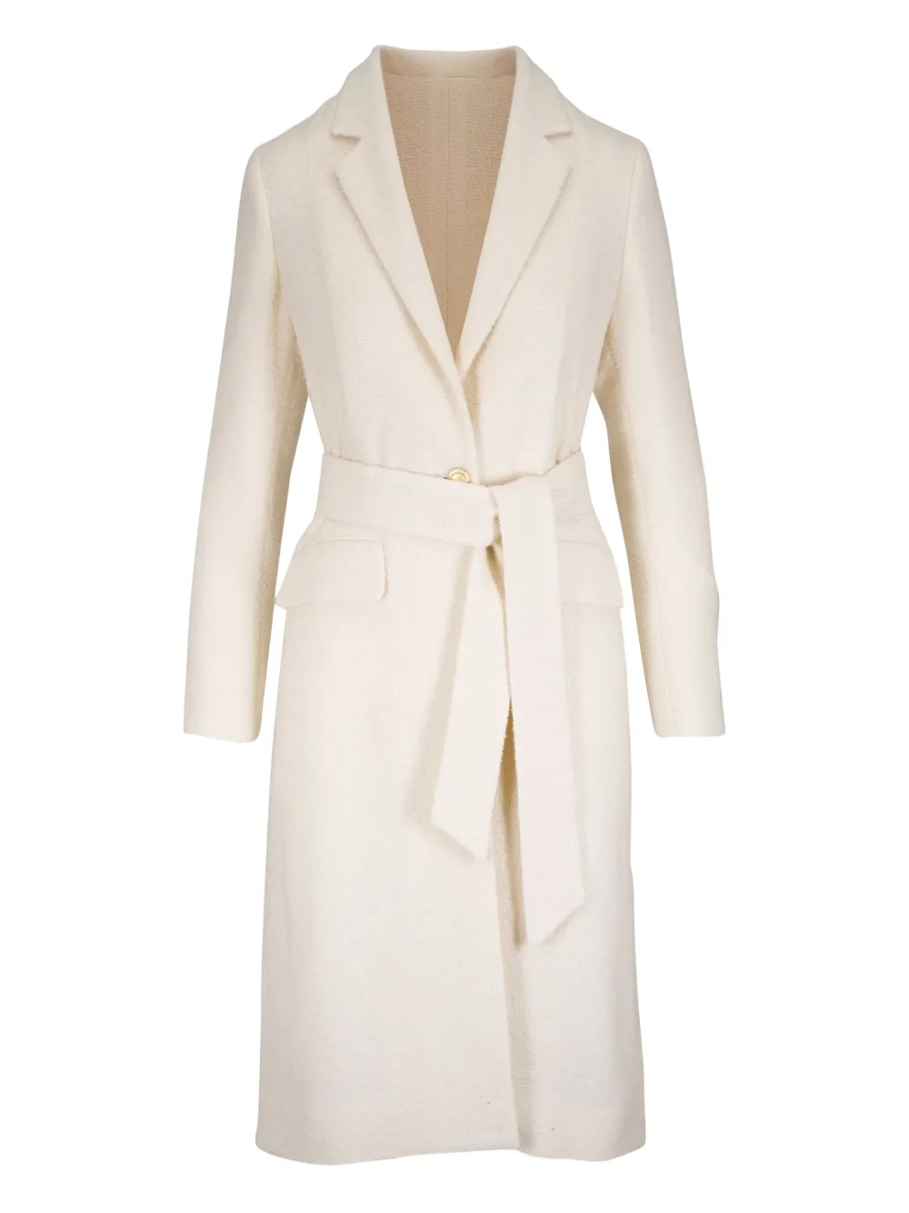 

Пальто с поясом Kiton, нейтральный