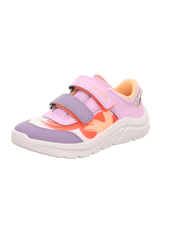

Кроссовки на шнуровке superfit, цвет lila/orange