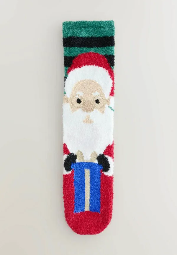 Уютные рождественские носки (2 шт. в упаковке) Next, Red Green Santa And Reindeer — фото 4
