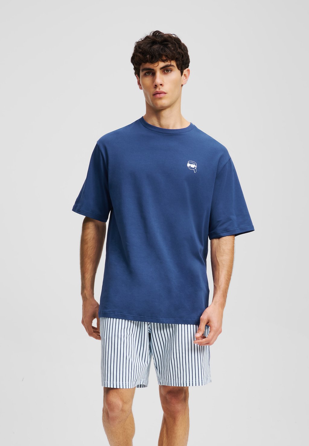 

Пижамный комплект SLEEPWEAR SET STRIPED - Pyjamas KARL LAGERFELD, синий