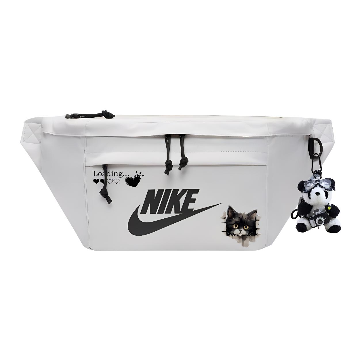 

Футболка Nike с односпальной перевязью через плечо, поясная сумка, унисекс светлого костяного оттенка Corgi