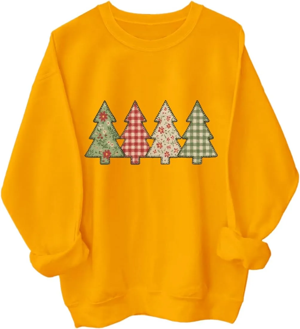 

Свитшот с рождественской елкой в стиле пэчворк