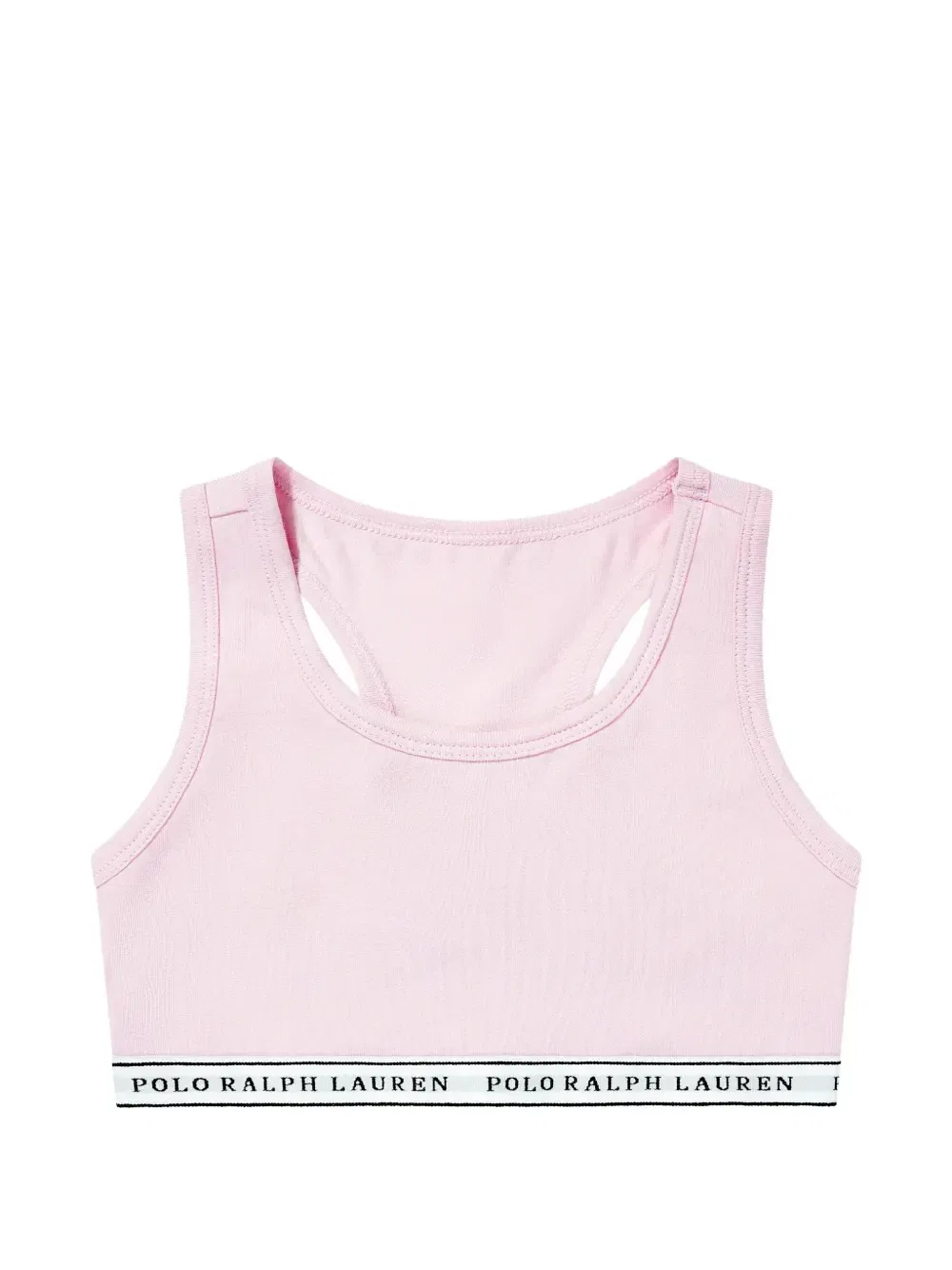 Комплект из двух бюстгальтеров-бралеттов с логотипом Polo Ralph Lauren Kids, белый — фото 4