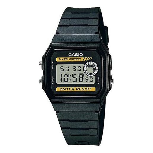 

Часы CASIO Quartz Waterproof Sports Unisex Mens Black/Yellow Digital, черный