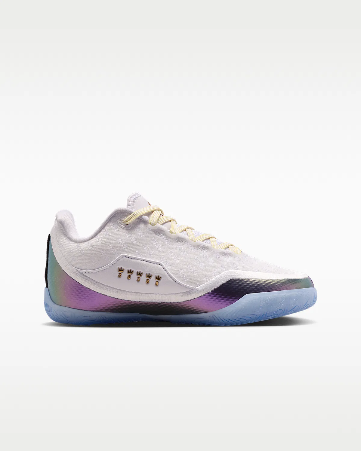 Детские баскетбольные кроссовки LeBron XXIII "For The Record", White/White/Black — фото 3
