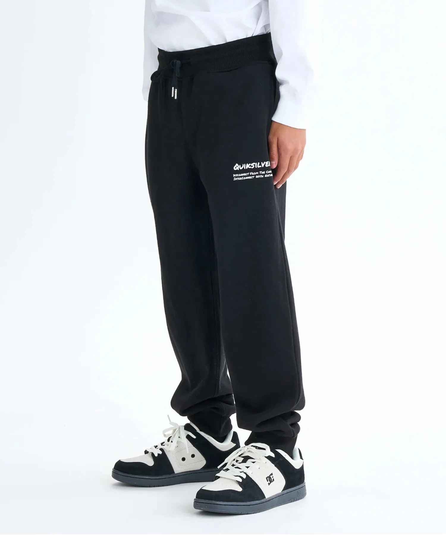 Спортивные штаны HAND DRAWN SWEAT PT / Quiksilver Kids Set-up, совместимые с детской системой, с флисовой подкладкой и эластичным поясом. — фото 3