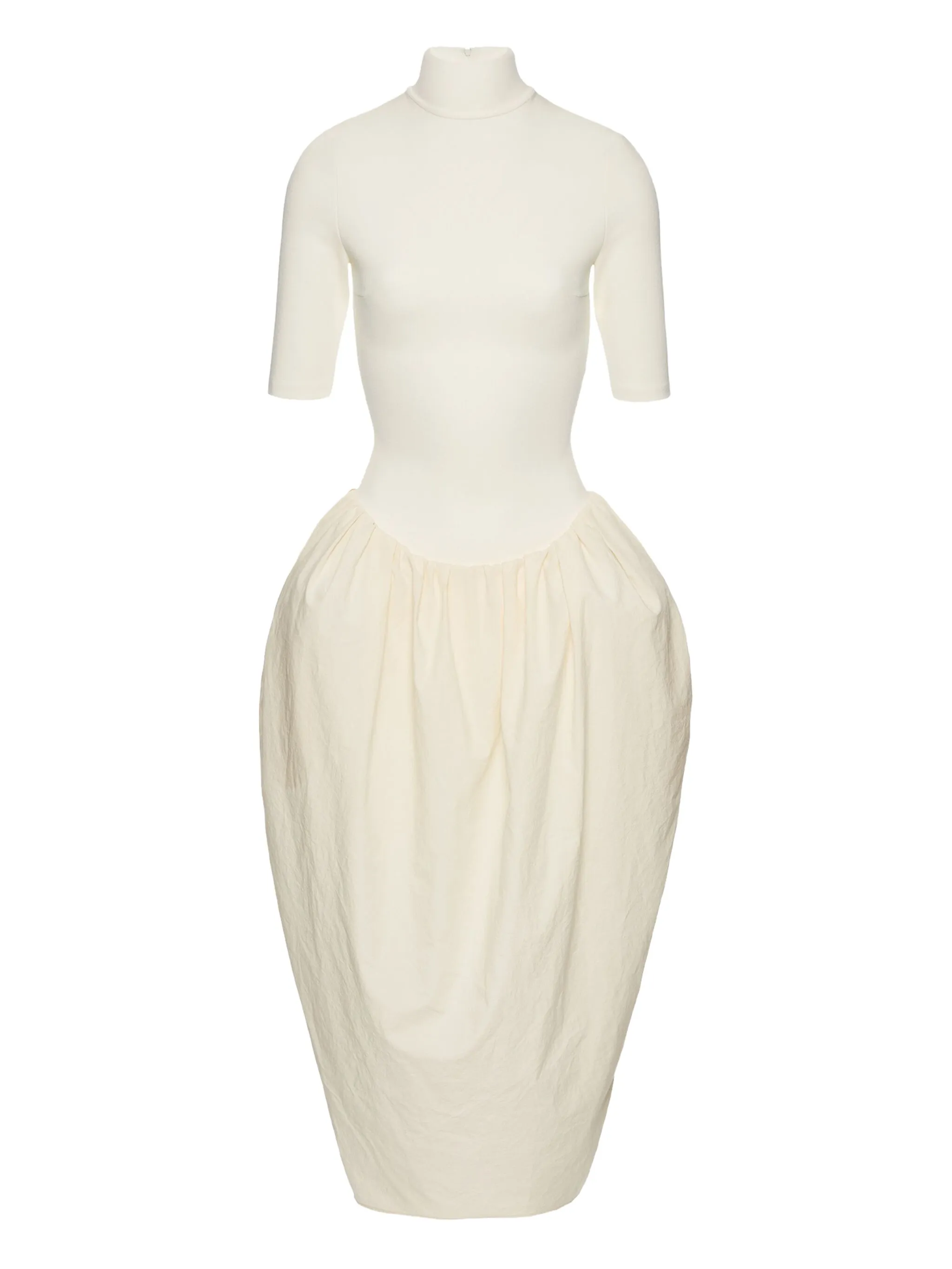 

Асимметричное платье с высоким воротом Magda Butrym, нейтральный