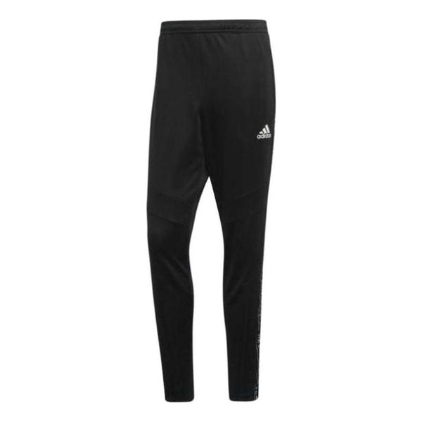 

Спортивные штаны adidas Quick Dry Side Printing Soccer/Football Sports Pants Black, черный