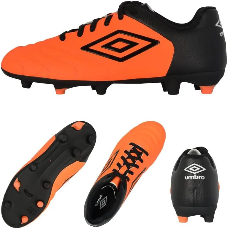 Футбольные бутсы Umbro Men's Classico Xi Fg, оранжевый/черный/белый — фото 3