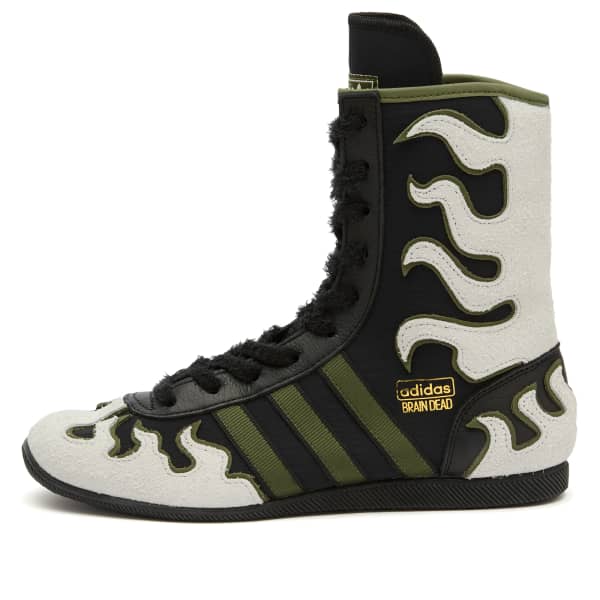 X brain dead japan hi кроссовки Adidas, Core Black, Crystal White & Gold