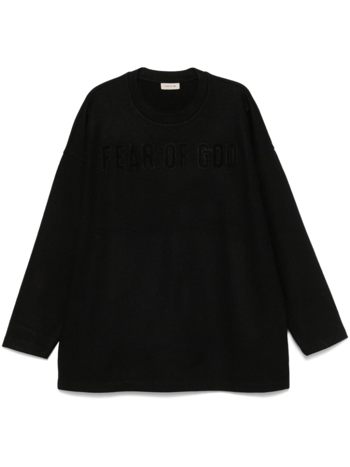 

Fear Of God толстовка с нашивкой-логотипом, черный