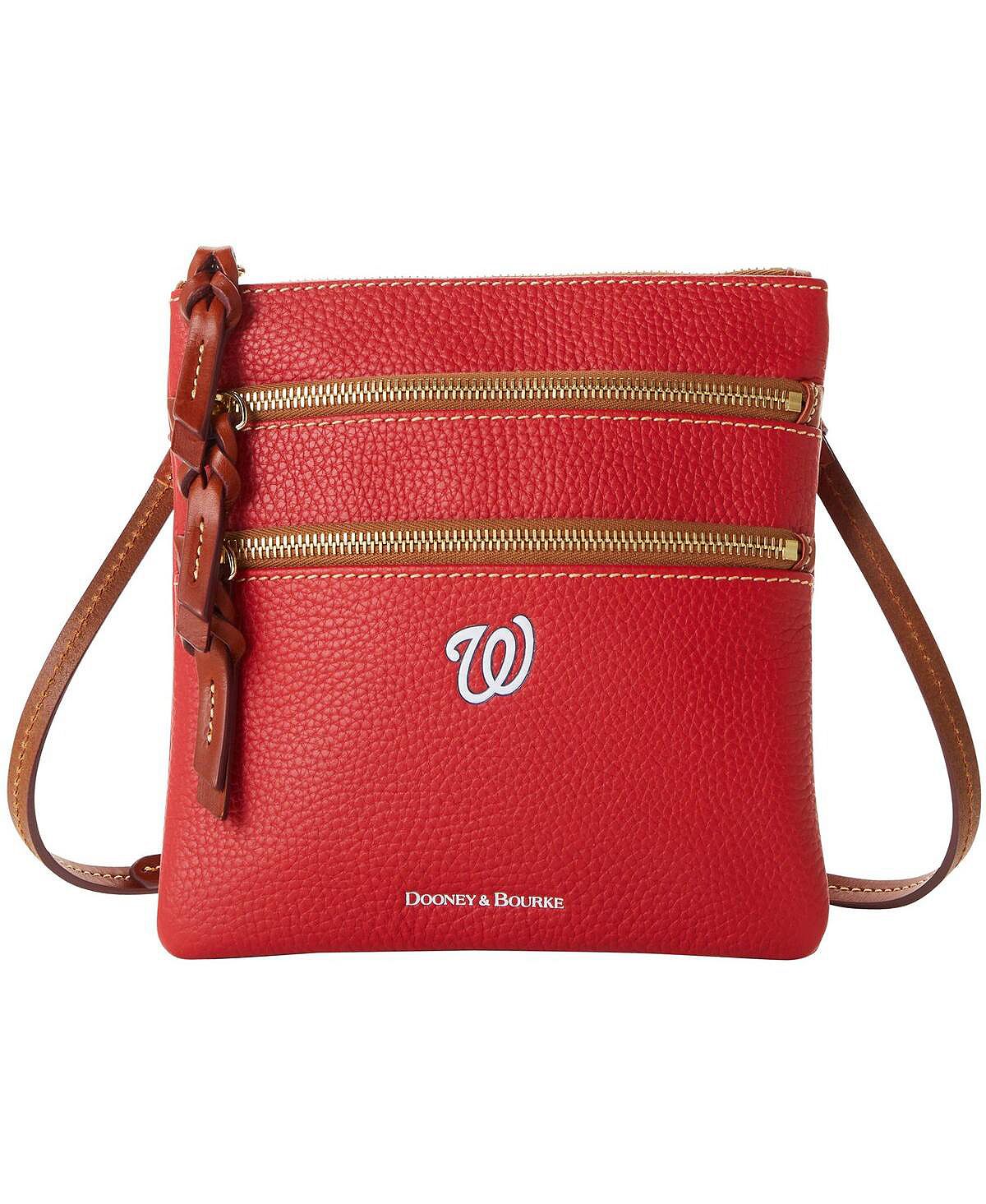 

Женская сумка через плечо Washington Nationals с галькой и тройной молнией Dooney & Bourke