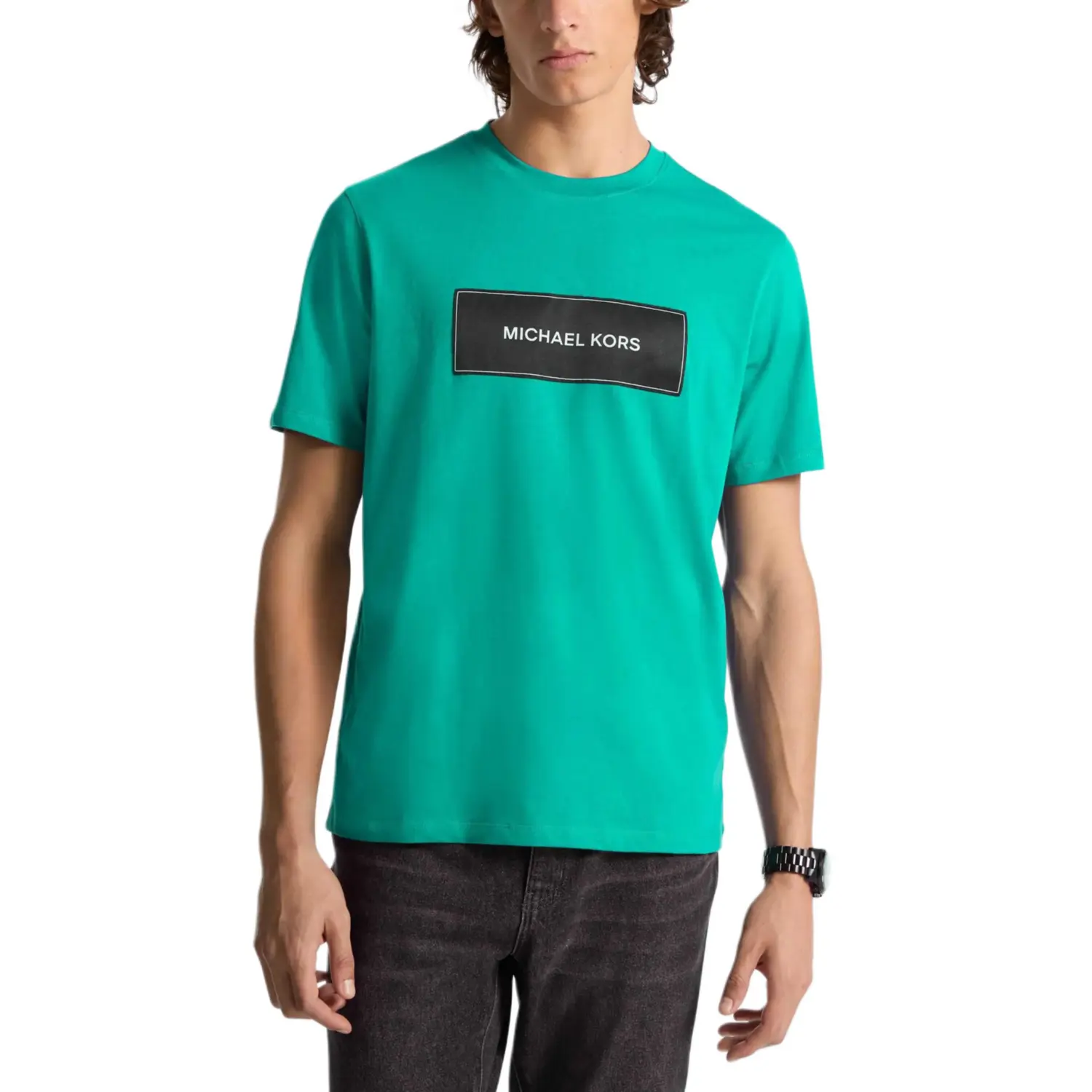 

MICHAEL KORS Футболка мужская травянисто-зеленая, Зеленый, MICHAEL KORS Футболка мужская травянисто-зеленая
