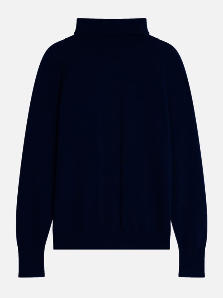 

Кашемировый свитер с высоким воротом темно-синего цвета Just Cashmere