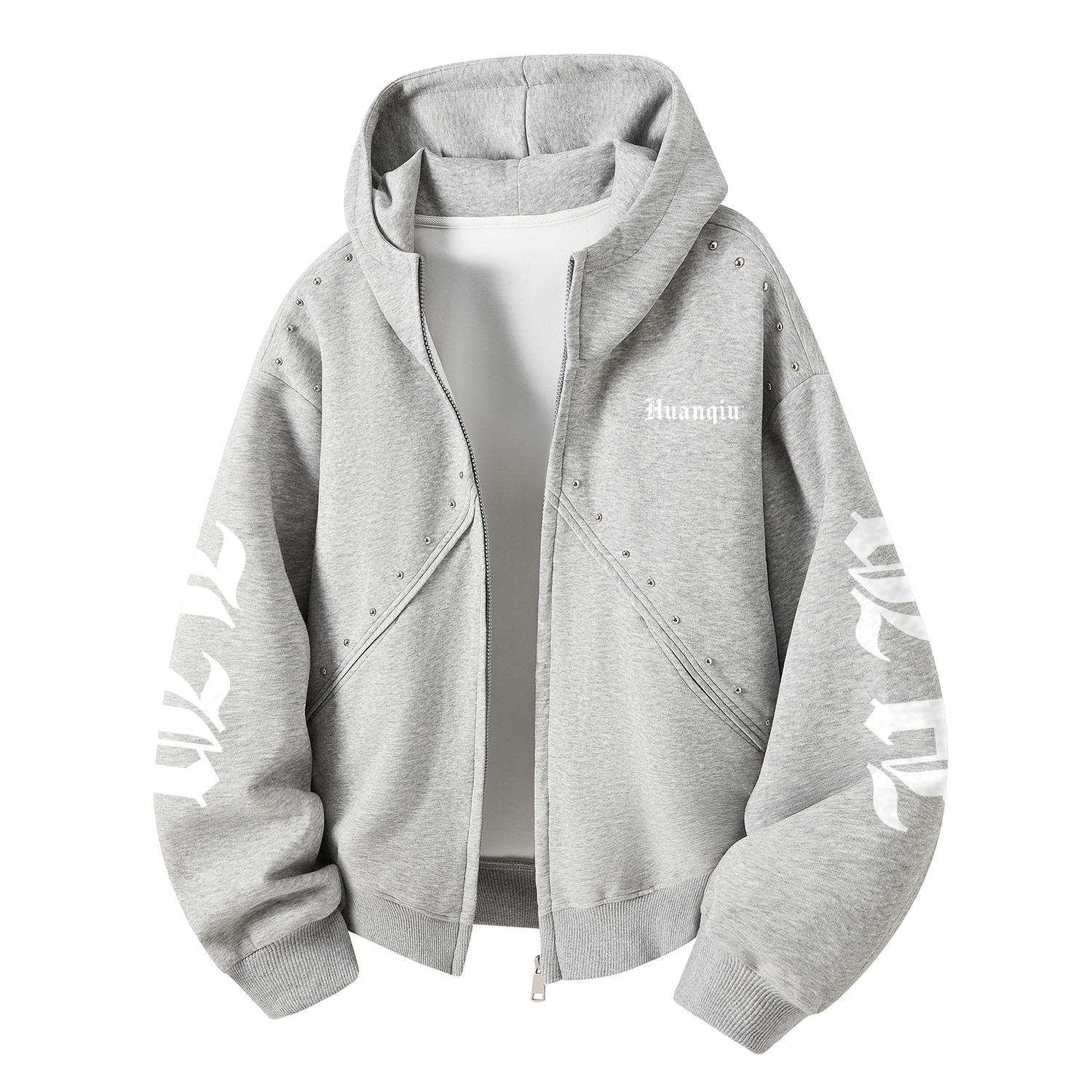 

Толстовка Unisex Hooded Moderate Cardigan HUANQIU, светло-серый