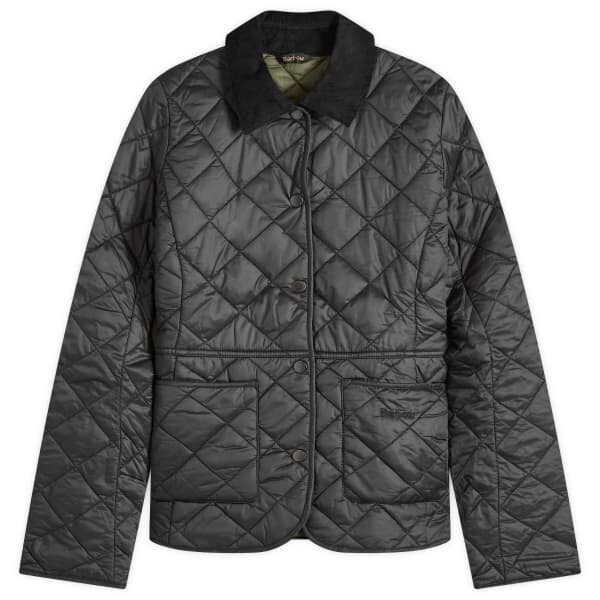 

Стеганая куртка Деверон Barbour, черный