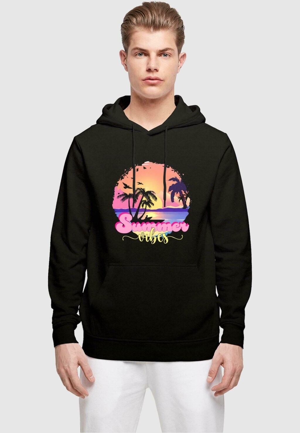

Толстовка с капюшоном SUMMER VIBES SUNSET BASIC Merchcode, черный