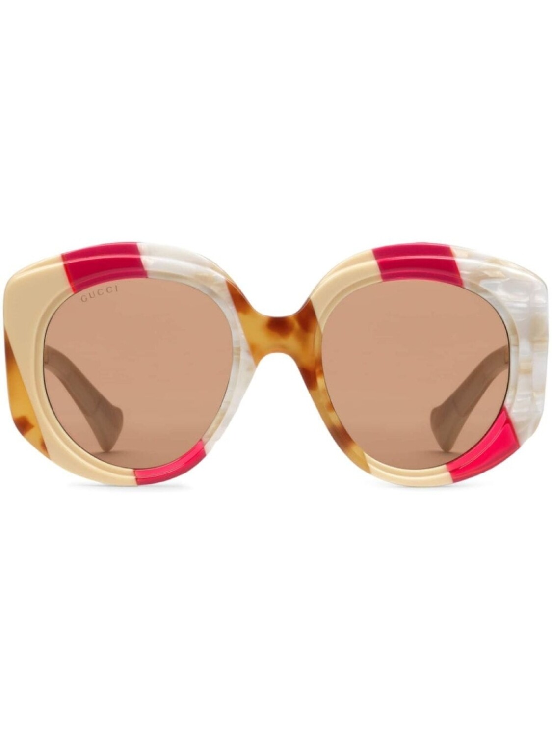 

Gucci Eyewear солнцезащитные очки в массивной оправе, нейтральный цвет