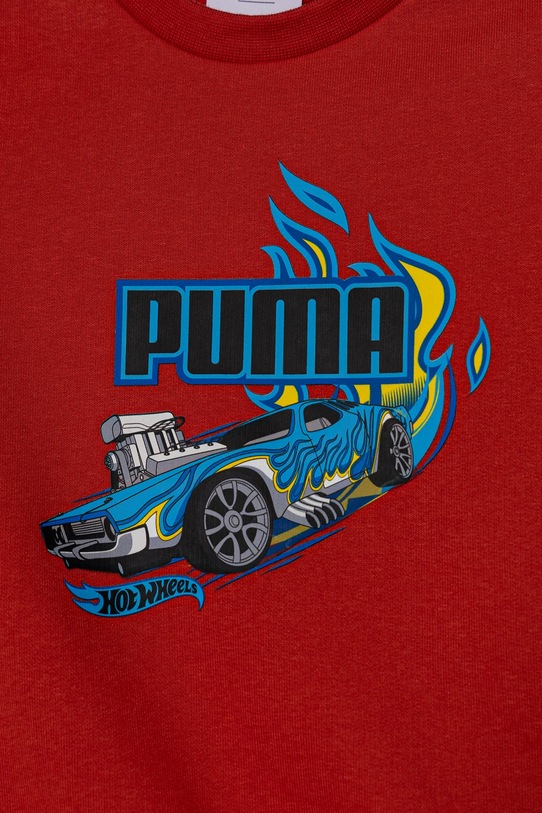 Детский спортивный костюм X Hot Wheels Minicats Crew Set TR Puma, красный — фото 4