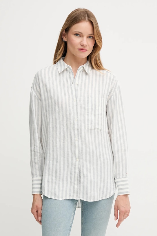 

Льняная рубашка Tommy Hilfiger, белый