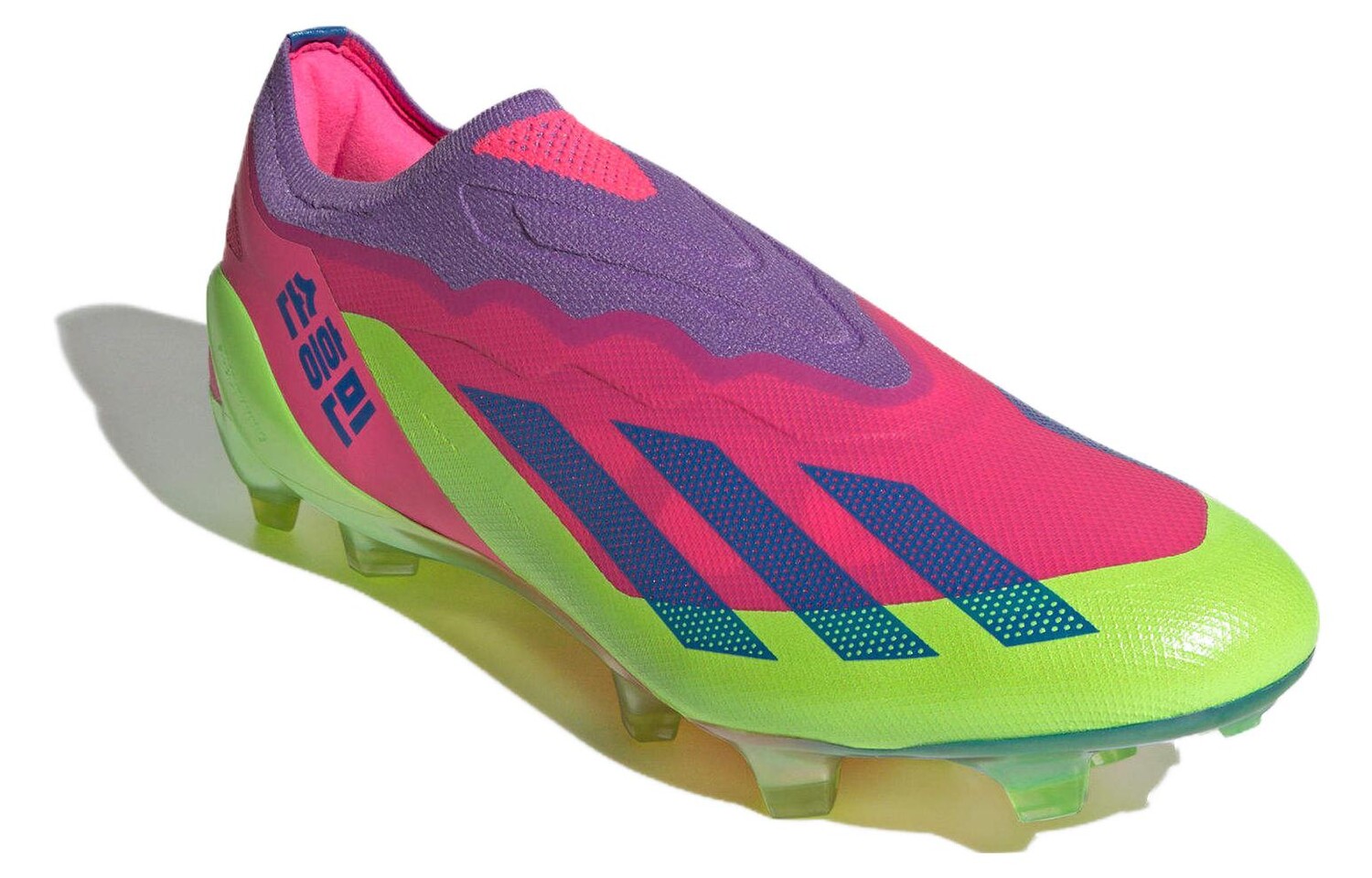 Мужские футбольные кроссовки adidas X Crazyfast.1, розово-зеленый — фото 4