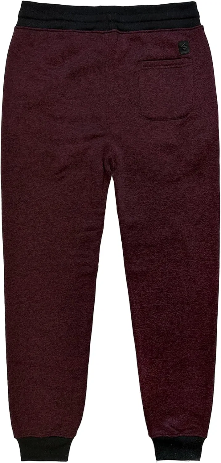Спортивные брюки Southpole для мальчиков из флиса Active Basic, Marled Burgundy — фото 2