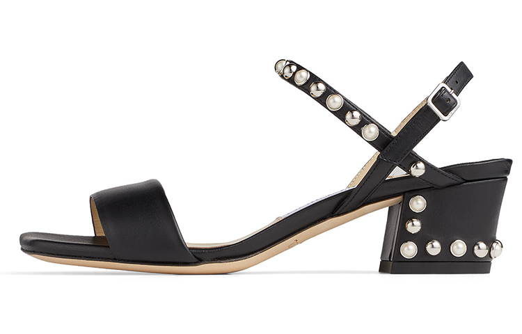 Aadra 45 Однопряжечные сандалии женские черные Jimmy Choo