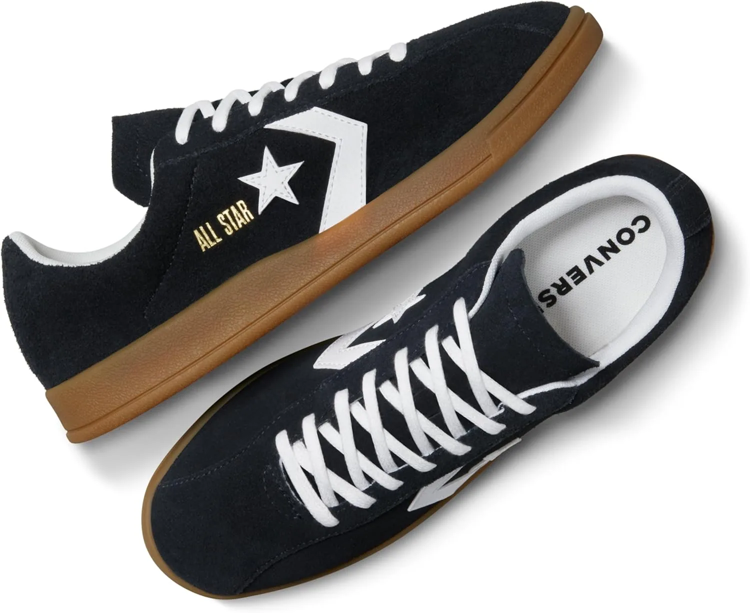 Кроссовки Converse Classic, замшевые кроссовки, без каблука, белый — фото 4