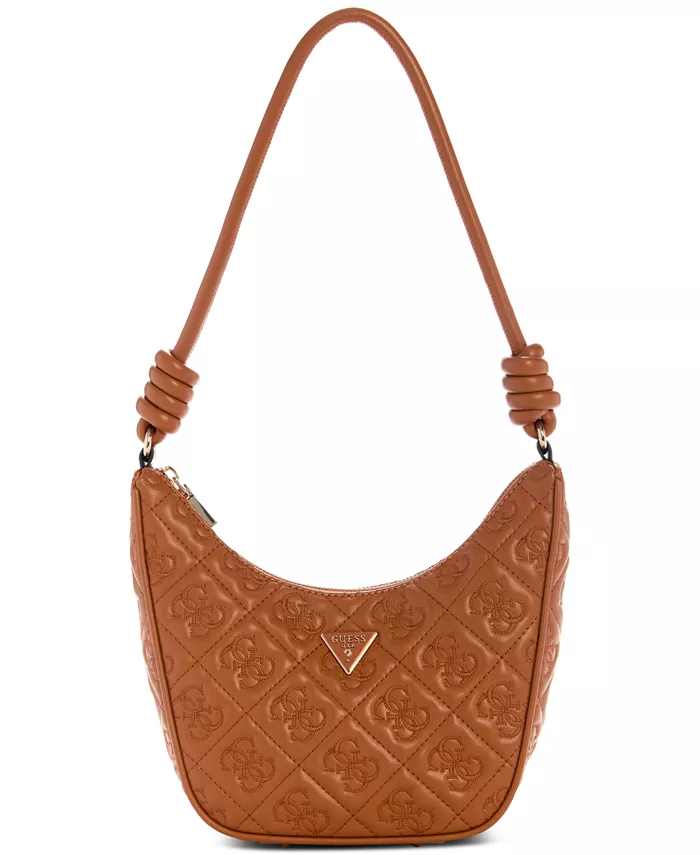 

Сумка через плечо Adelasia Top Zip Small GUESS, коричневый