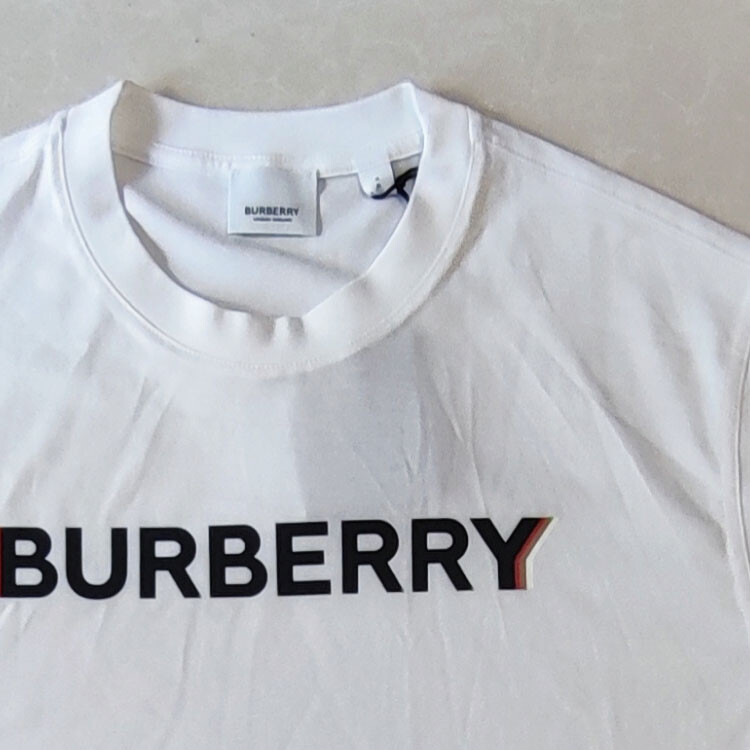Футболка Burberry оверсайз, белый — фото 3