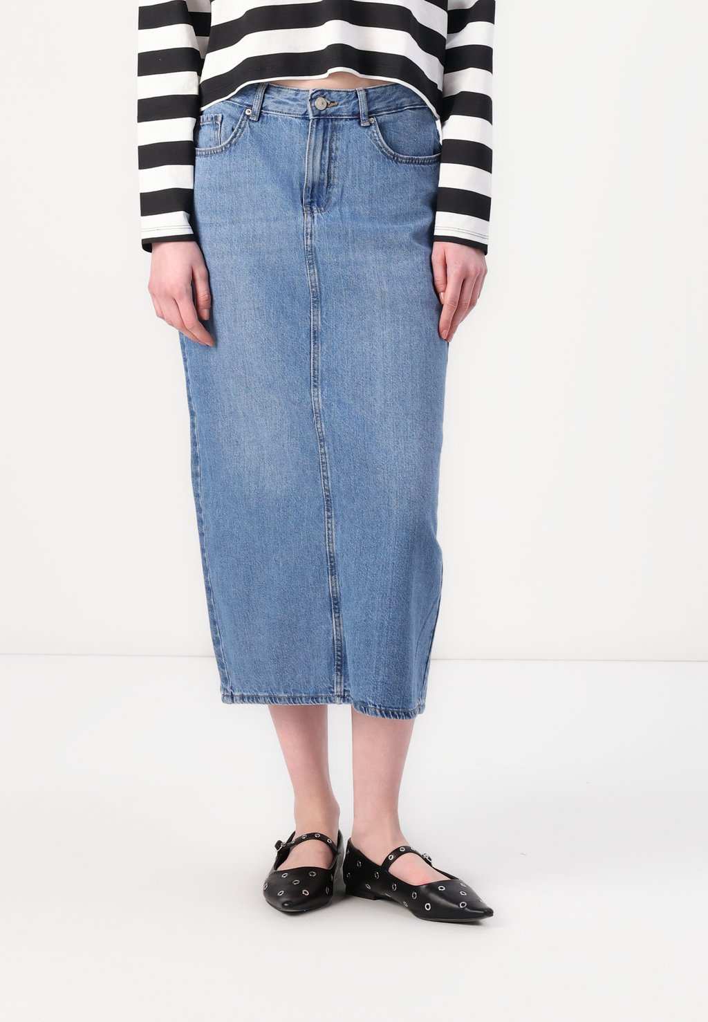

Юбка-карандаш ONLLUMI MIDI BACK SLIT SKIRT ONLY, деним
