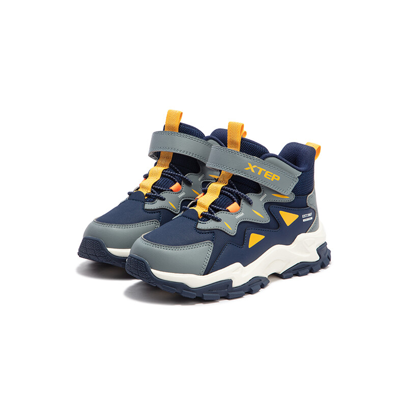 Кроссовки XTEP Kids Lifestyle Shoes PS Mid-top Deep Blue/shade Gray, синий — фото 2