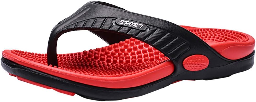 

Мужские повседневные пляжные шлепанцы, летние сандалии, тапочки для дома, размер 14, 8.5 Generic, красный