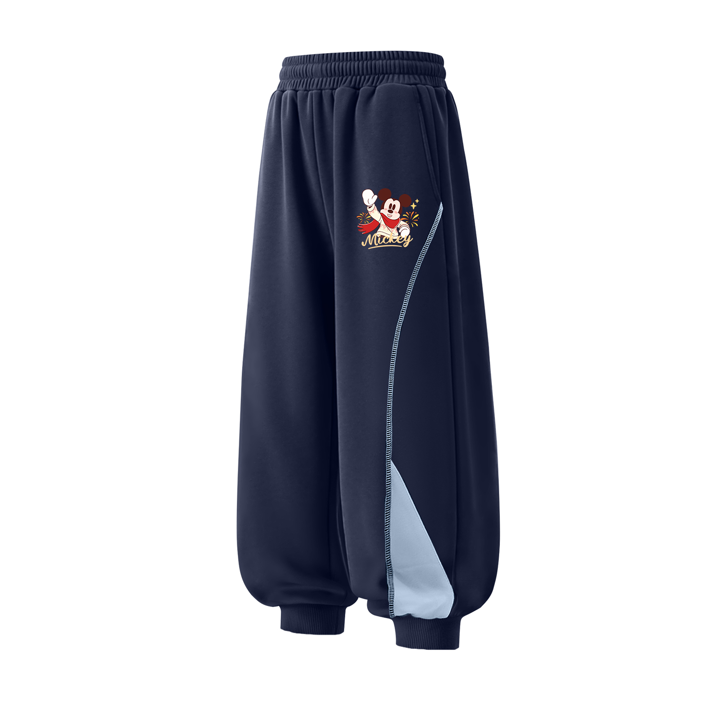 

Детские вязаные спортивные штаны утепленные Disney, [thickened and fleece-lined]di zhaoqi k темно-синий