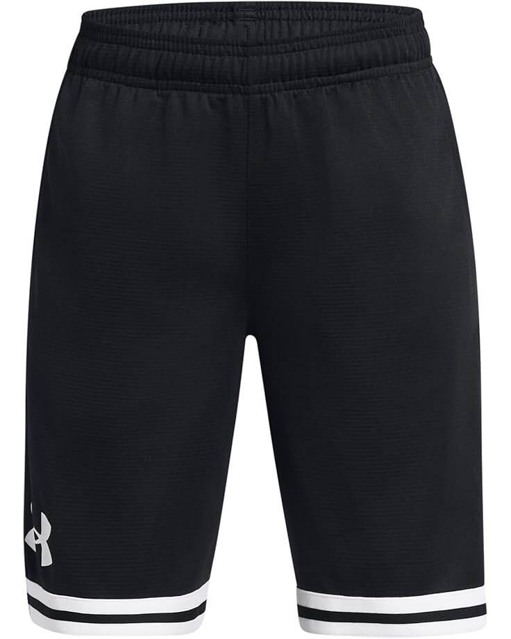 

Шорты Under Armour Kids Perimeter Basketball Shorts, черный/белый