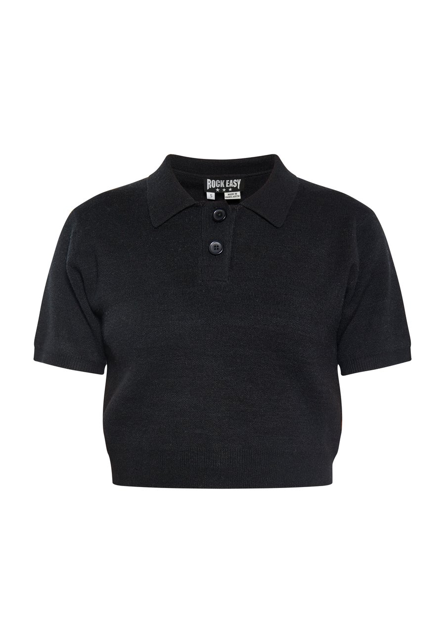 

Поло myMo ROCKS CO-BRANDED WITH ROCKEASY, Schwarz/Black